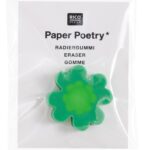 Mini gum klavertje vier - neongroen