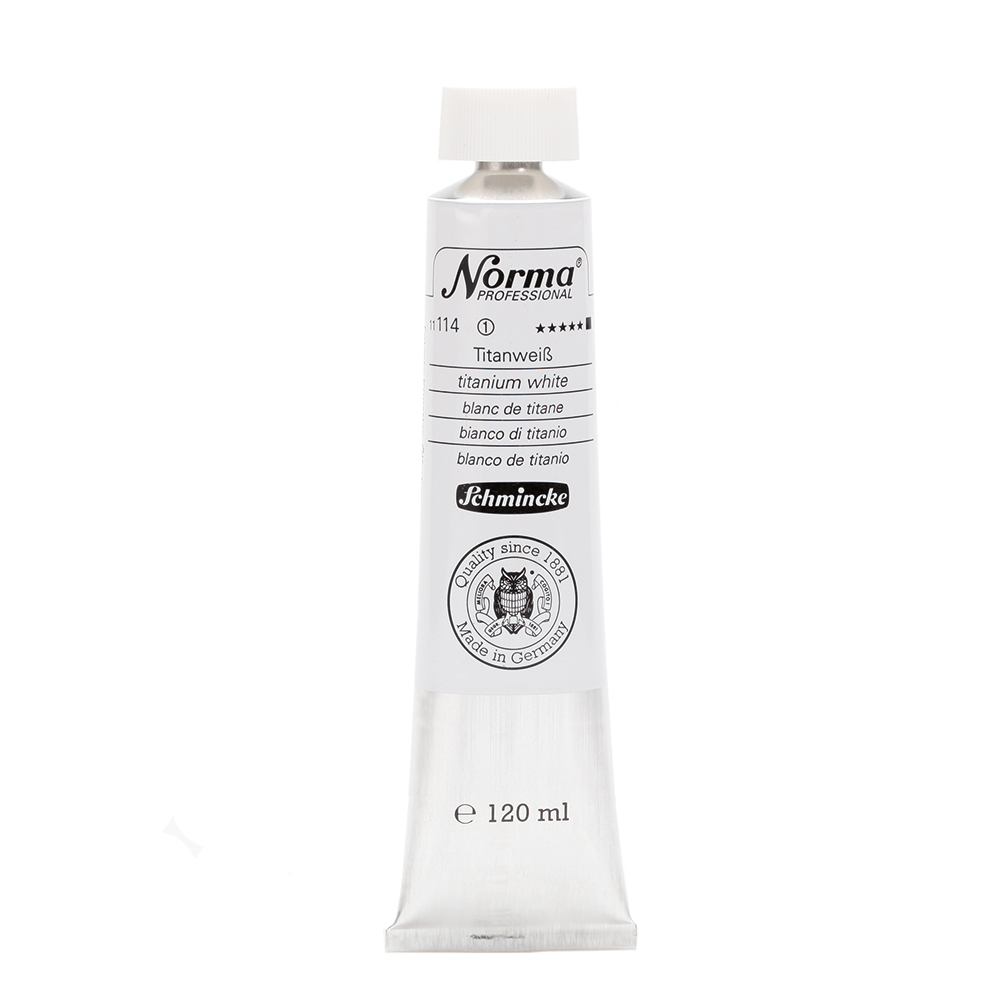 Schmincke Norma olieverf 120ml - 140 titanium white