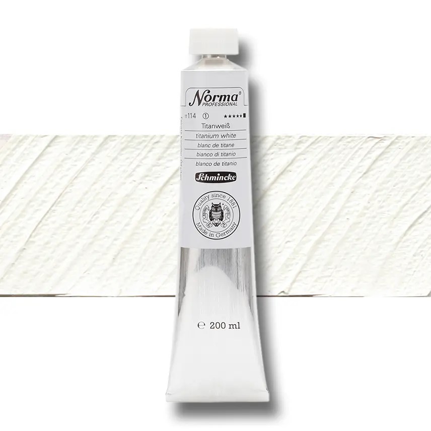 Schmincke Norma olieverf 200ml - 140 titanium white
