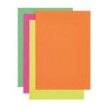 Set kaartjes en enveloppen - neon - 24 delig