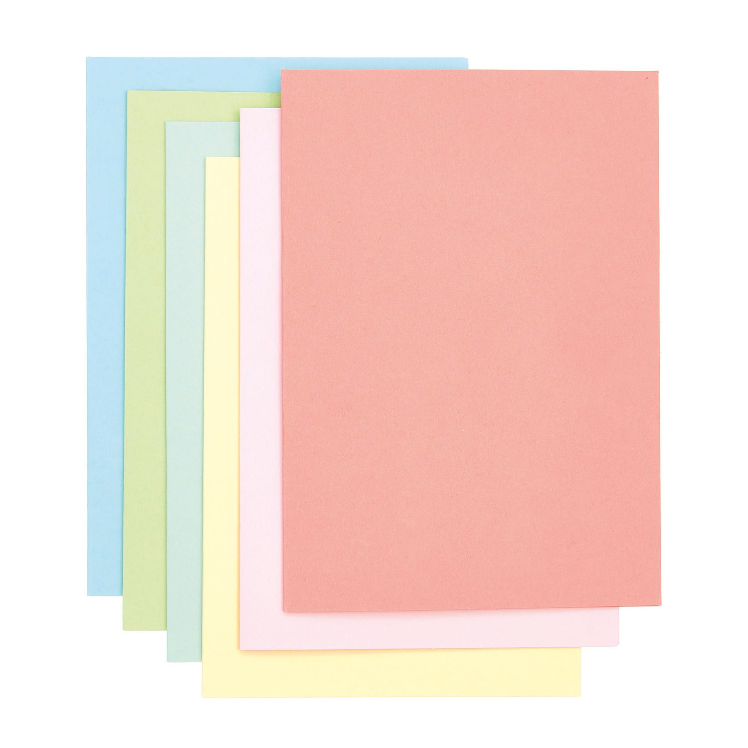 Set kaartjes en enveloppen - pastel- 28 delig