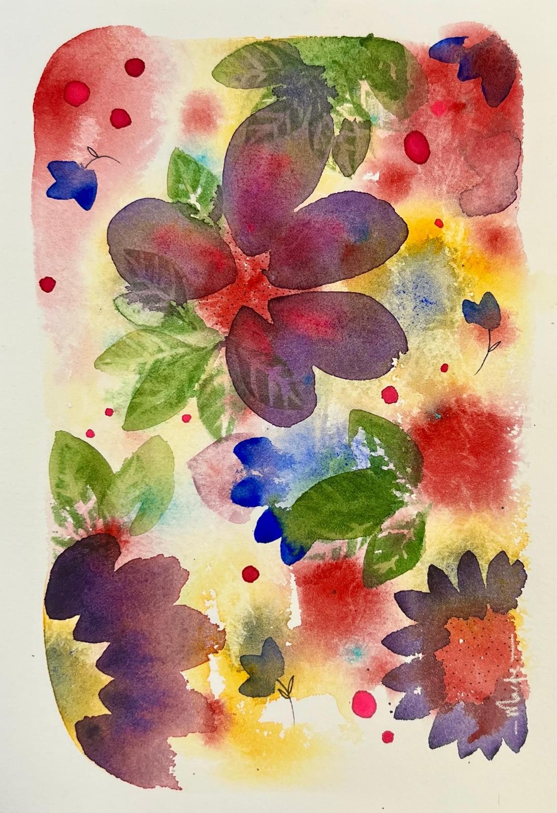 Workshop aquarel - losse aquarelbloemen