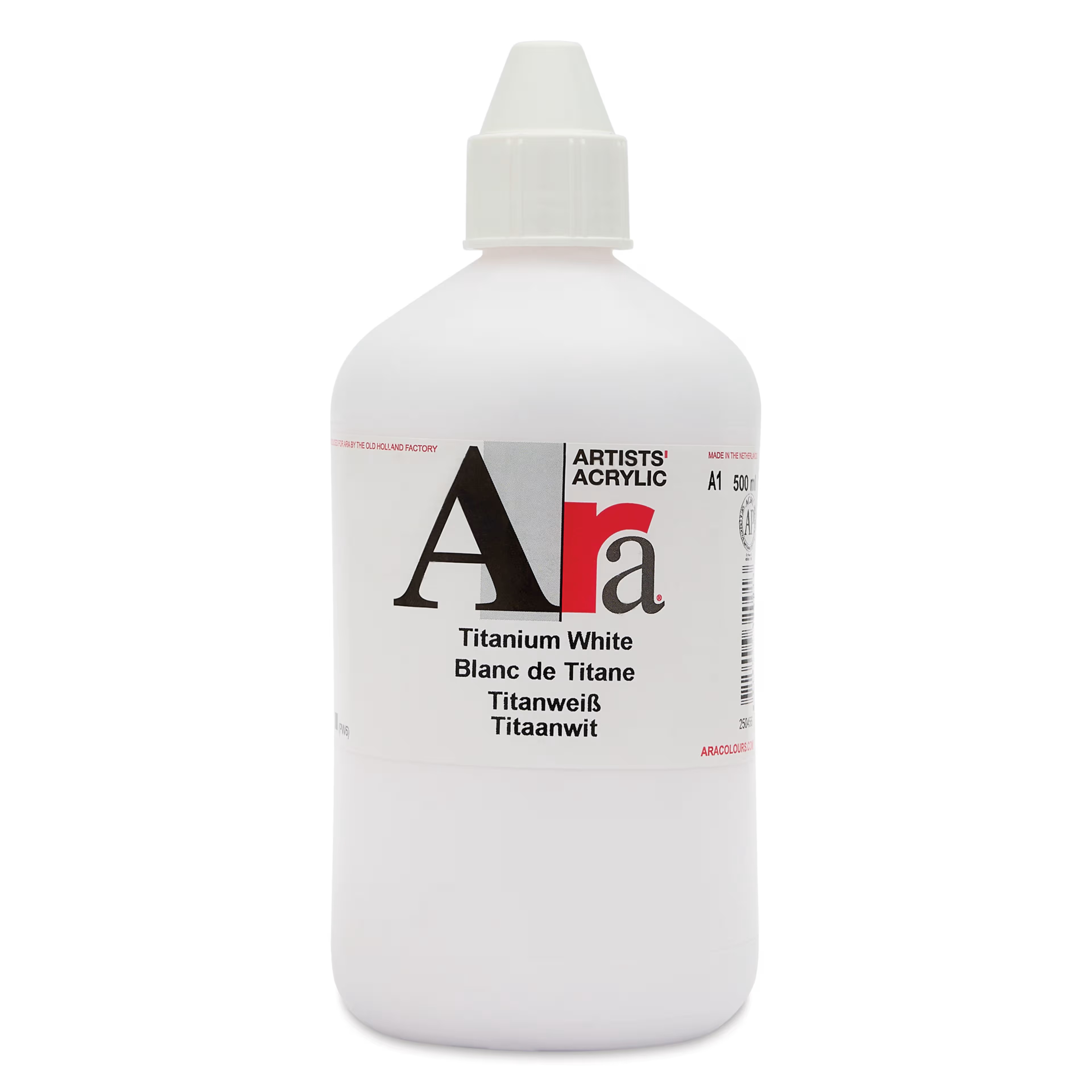 ARA acrylverf 500ml – A1 titaanwit