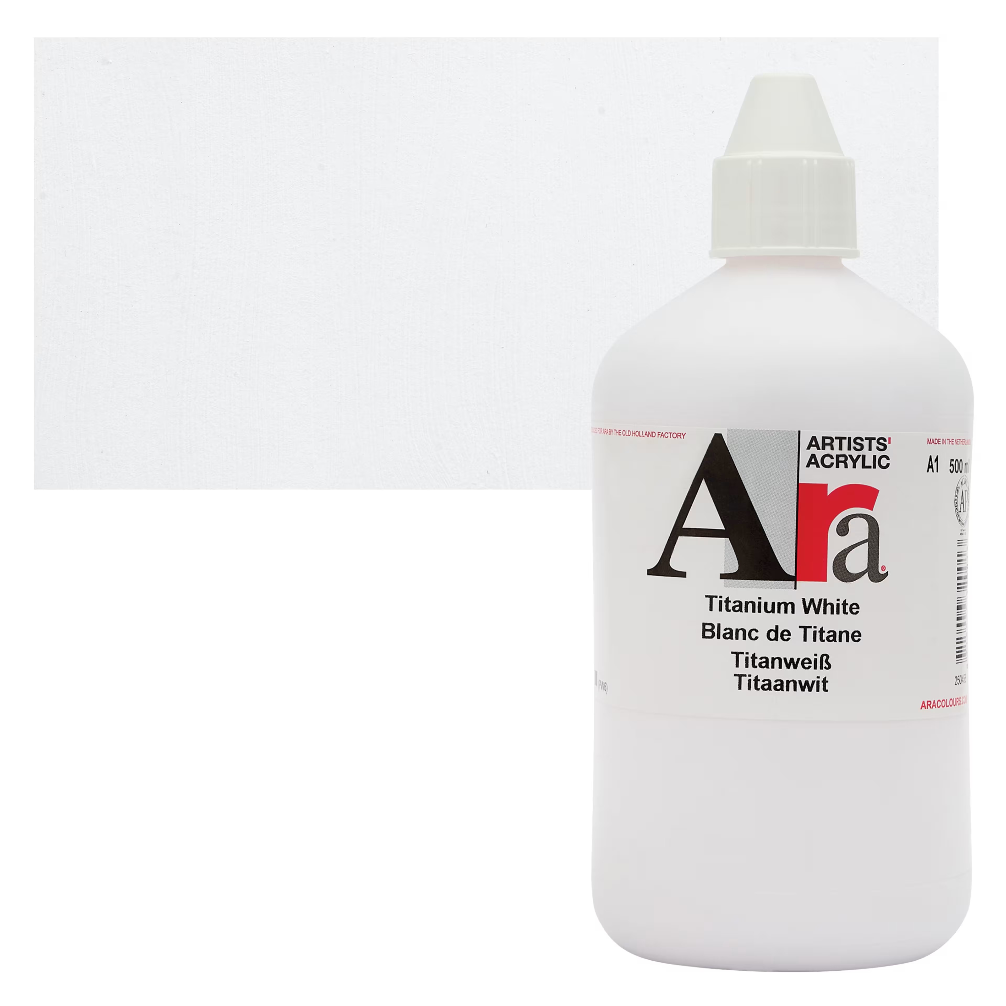 ARA acrylverf 500ml – A1 titaanwit