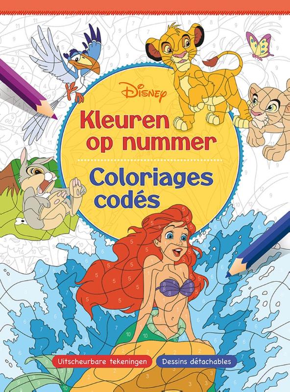 Disney - kleuren op nummer