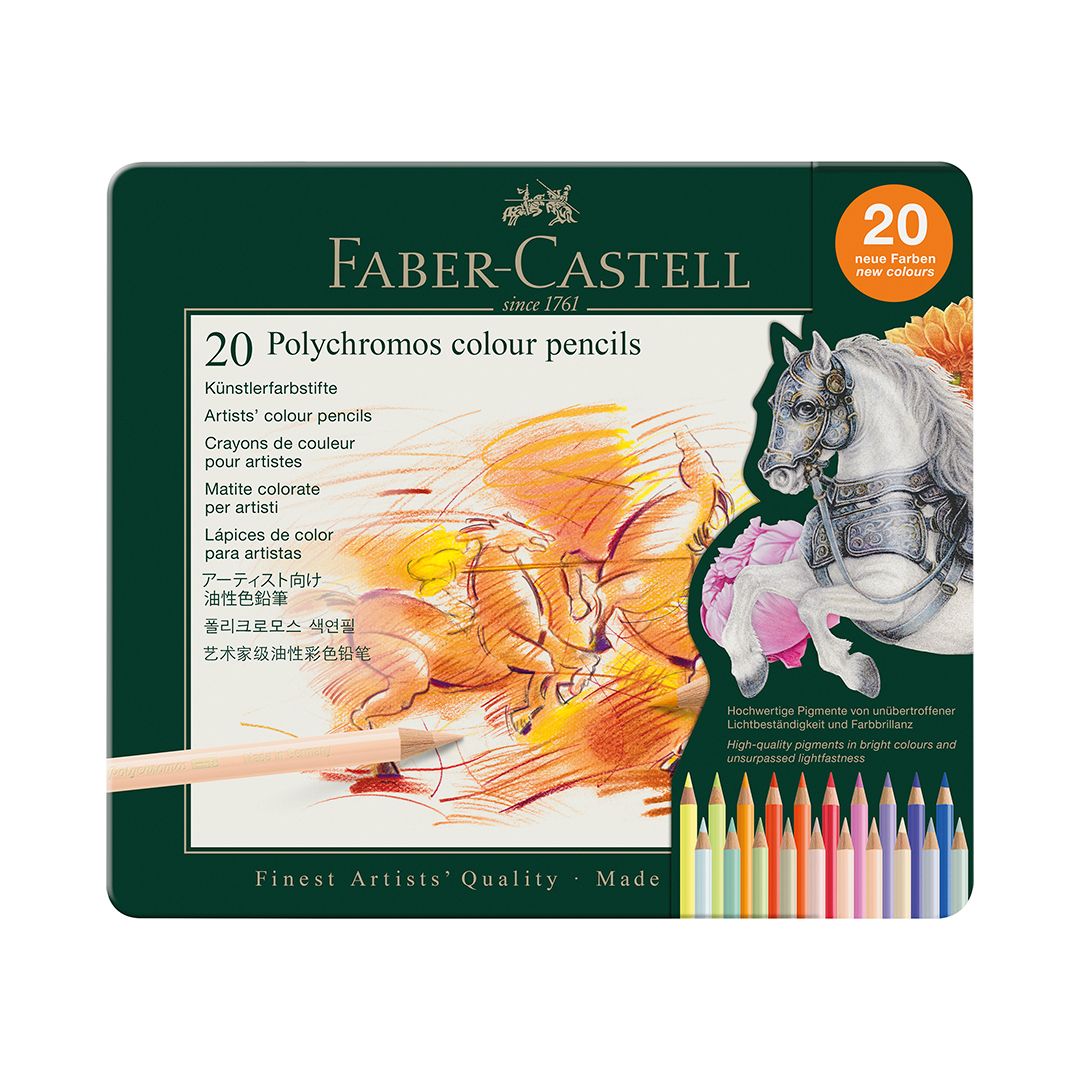 Faber-Castell Polychromos - set 20 nieuwe kleuren