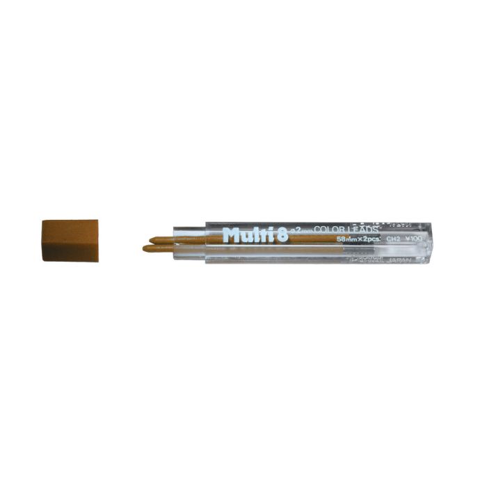 Pentel Kok met 2 Stiften - Bruin 2 mm voor XPH804