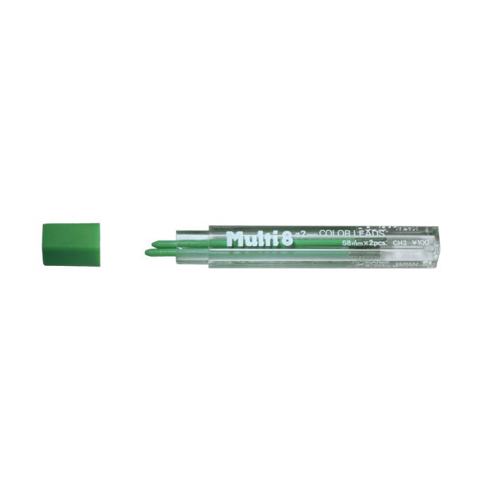 Pentel Kok met 2 Stiften - Lichtgroen 2 mm voor XPH804