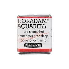 Schmincke horadam 1/2 napje - 355 transparant red deep