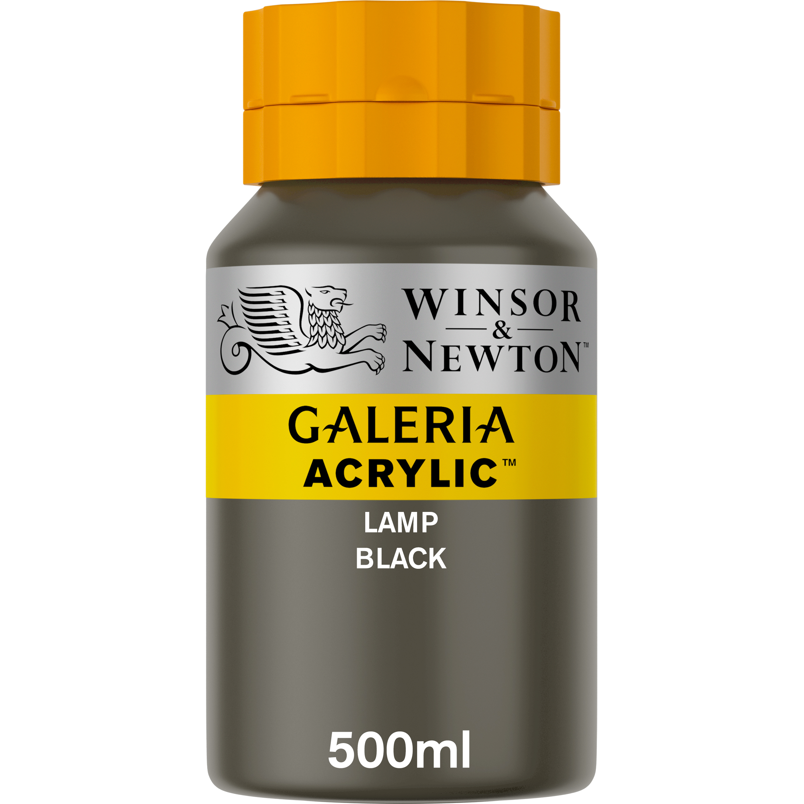 Winsor & Newton Galeria acrylverf 500ml - 337 lamp black