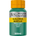 Winsor & Newton Galeria acrylverf 500ml - 482 permanent green deep