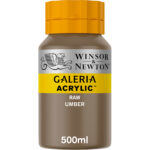 Winsor & Newton Galeria acrylverf 500ml - 554 raw umber