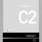 Wissellijst Nielsen C2 13 x 18 - soft frosted silver
