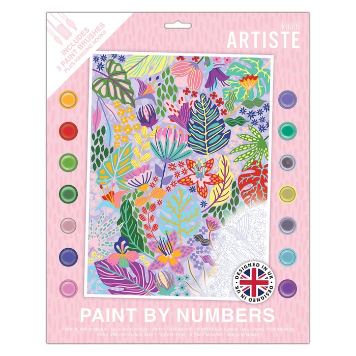 DoCraft schilderen op nummer - Abstract floral