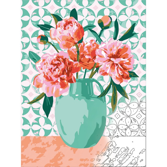 DoCraft schilderen op nummer - Beautiful bouquet