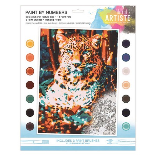 DoCraft schilderen op nummer - resting leopard