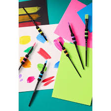 Faber-Castell Penselenset soft touch zwart - 6 stuks
