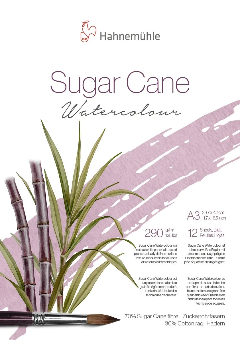 Hahnemuhle watercolour paper sugar cane - 290gr A3