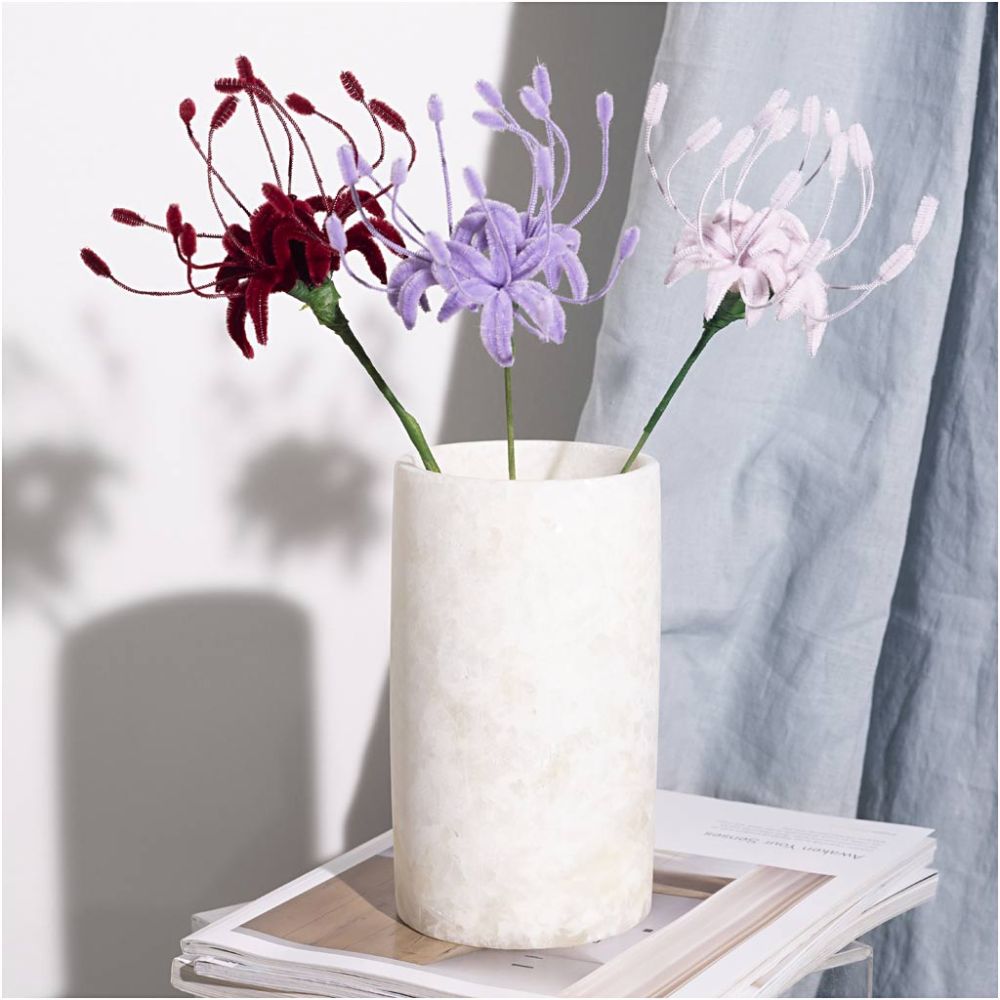 Mini Hobbyset Bloemen van Chenilledraad - lelie
