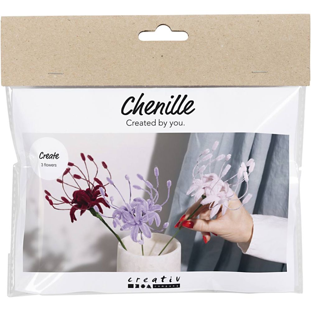 Mini Hobbyset Bloemen van Chenilledraad - lelie