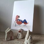 miniatuur dorp in klei