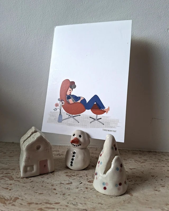 miniatuur dorp in klei