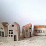 miniatuur dorp in klei