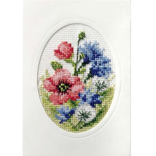 Orchidea 6098 Voorbedrukt kruissteek borduurpakket Violen 11,5x11,5cm