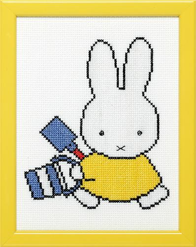 Pako borduurpakket telpatroon aïda Nijntje met emmer 13x17cm