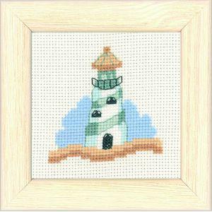 Permin 14-6187 Borduurpakket Lichthuis 9x9 cm
