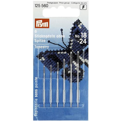 Prym 125560 Borduurnaalden zonder punt staal No. 18-24 ass.