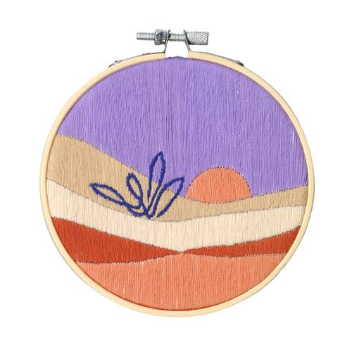 ReStyle 095.2028 Borduurpakket Woestijn zonsopgang 12,7cm rond -