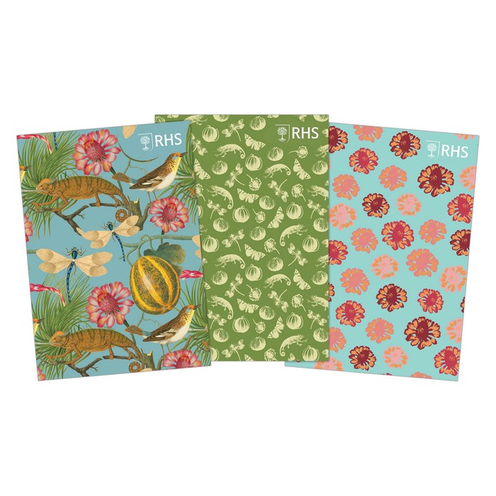 Schetsboek Bloemen- 3 stuks