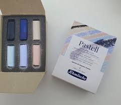 Schminke pastelkrijt - set 6 halve - lightest & deepest shades