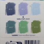 Schminke pastelkrijt - set 6 halve - tranquil blues & refreshing greens