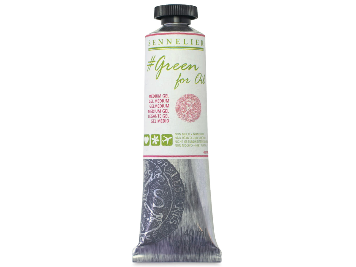 Sennelier #green for oil - gel medium 40ml