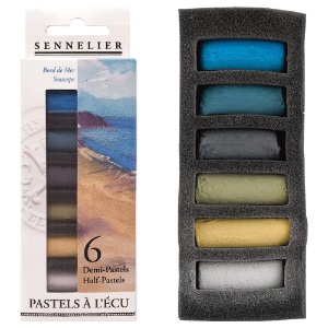 Sennelier pastelkrijt - set 6 halve - seascape