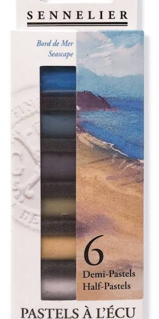 Sennelier pastelkrijt - set 6 halve - seascape