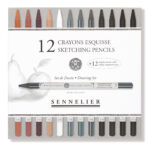 Sennelier schetspotlood - set 12