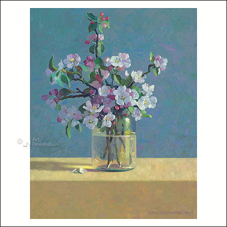Wenskaart Henk Helmantel - Bloesem - 15 x 15