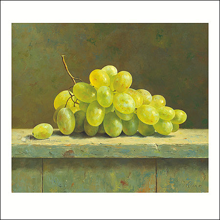 Wenskaart Marius van Dokkum - Groene druiven8 - 10 x 10
