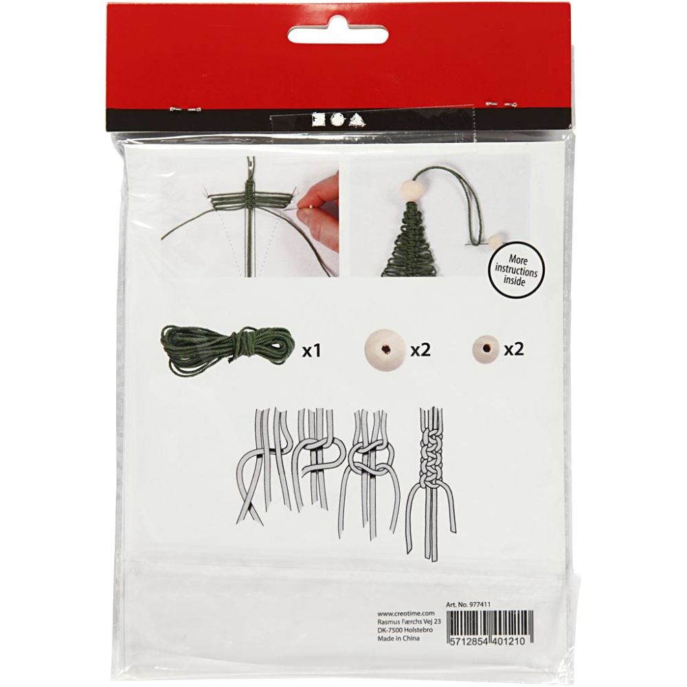 CCHobby mini creative kit - macrame kerstboom