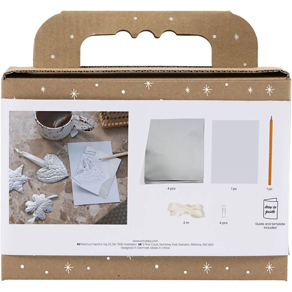 CCHobby mini hobbyset kerstdecoratie- silver metal