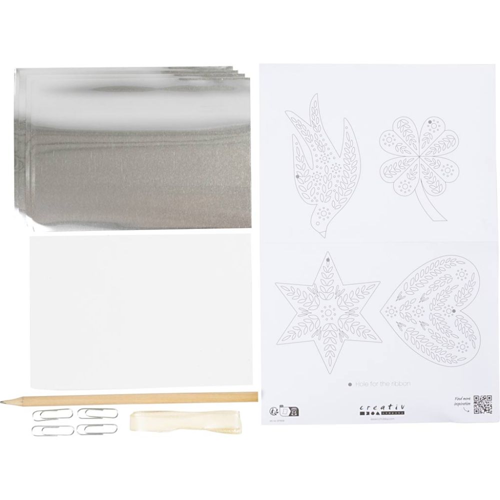 CCHobby mini hobbyset kerstdecoratie- silver metal