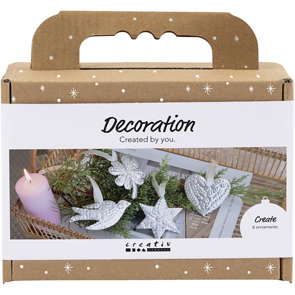 CCHobby mini hobbyset kerstdecoratie- silver metal