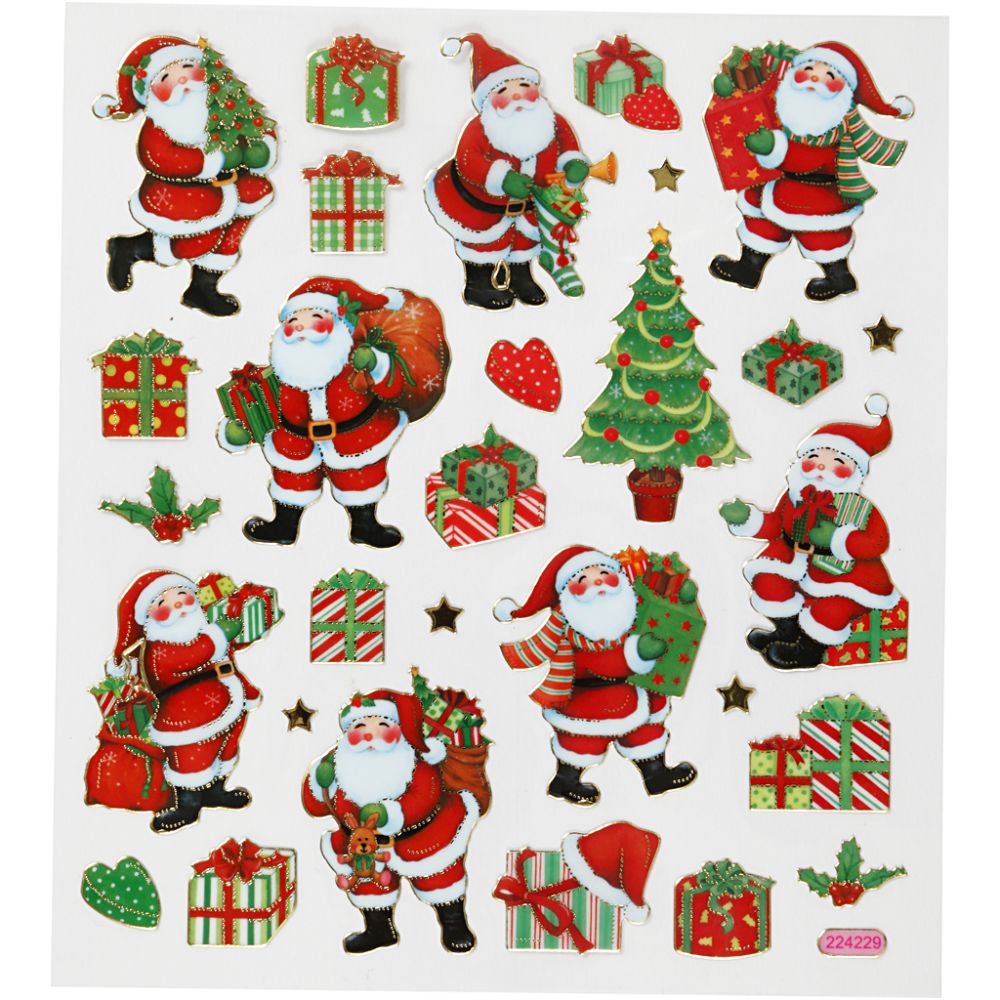 CCHobby stickers - klassieke kerstfiguren