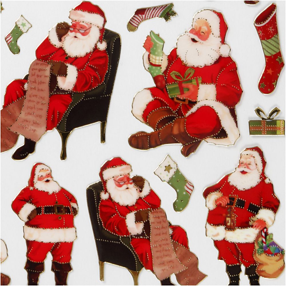 CCHobby stickers - Klassieke kerstman