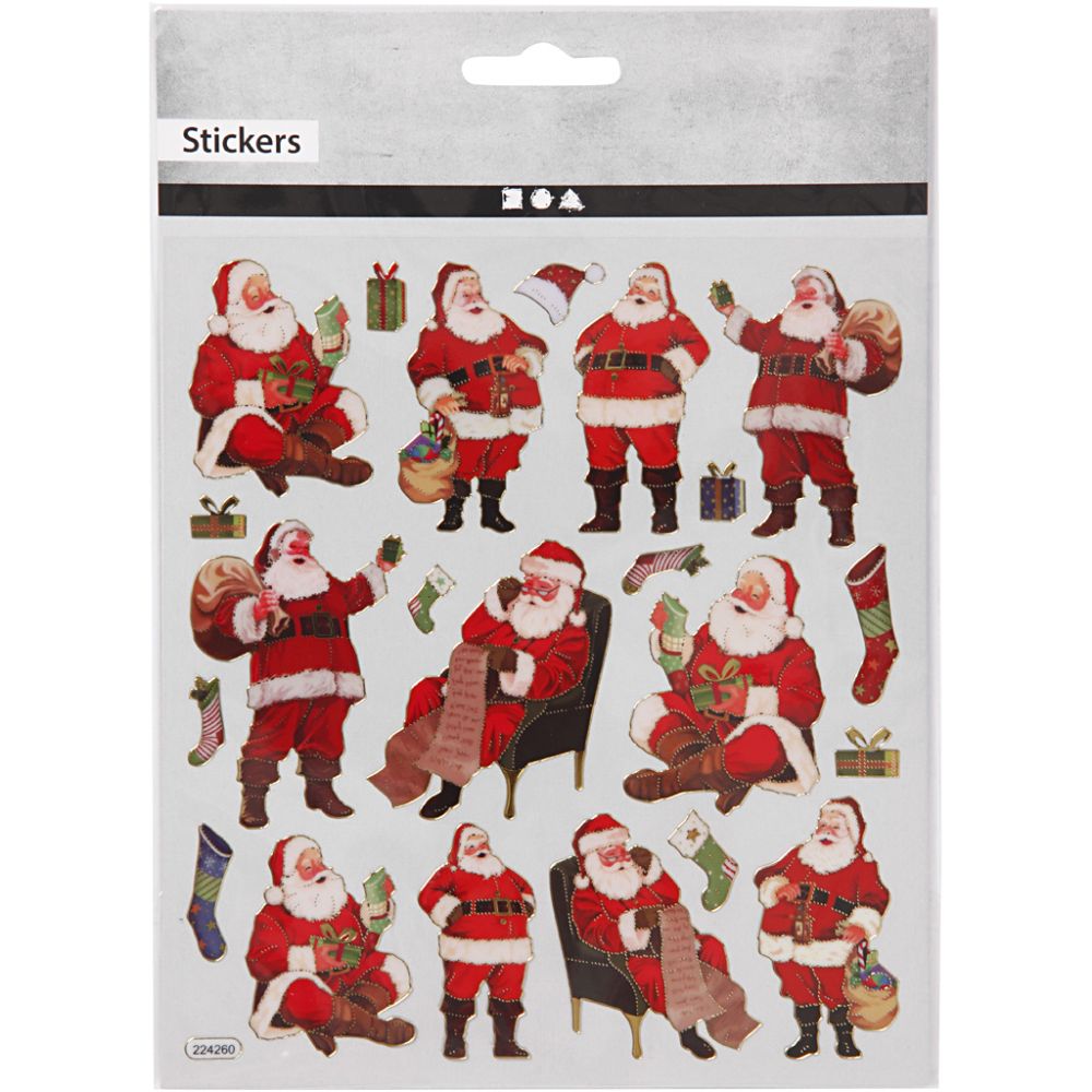 CCHobby stickers - Klassieke kerstman