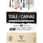 Clairefontaine toile/canvas cosmos bruin A2