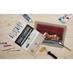 Clairefontaine toile/canvas cosmos bruin A3